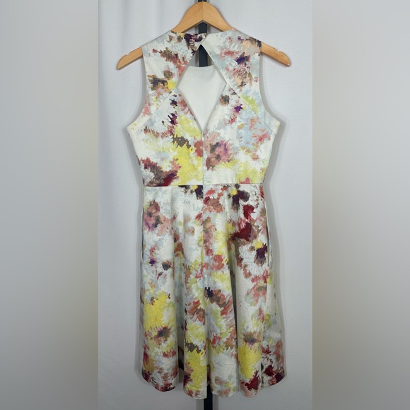 Hunter Bell for Anthropologie Size 4 Kukka Tea Dress Abstract Floral Print - Picture 6 of 14